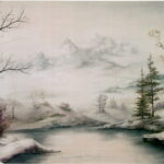 winter in the lake district oil painting